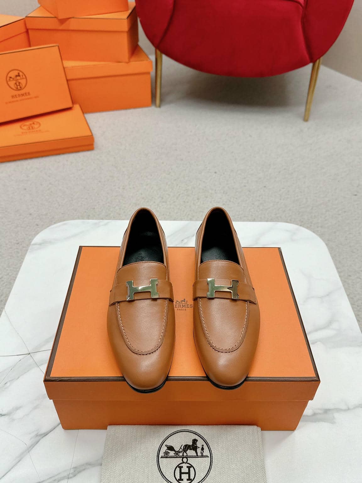 Hermes Loafer Ｈ-8